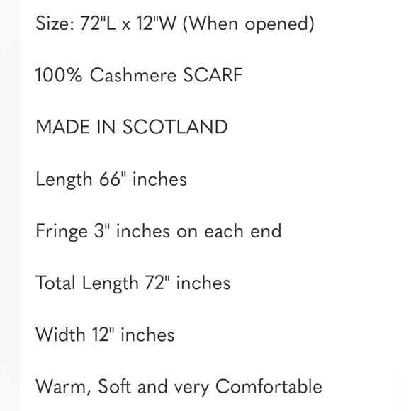 Made in Scotland 100% Cashmere Scarf - Picture 5 of 5